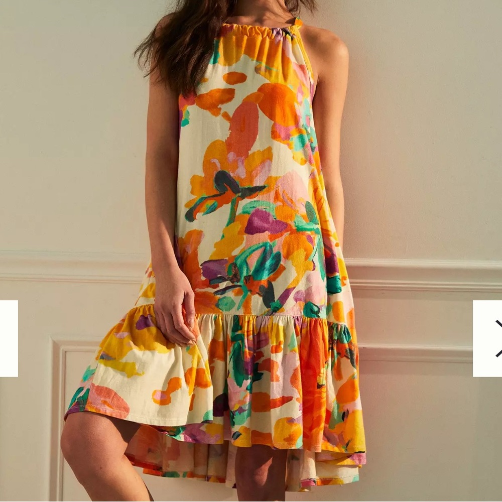 Daily Practice by Anthropologie Frida Cross-Back Midi Dress